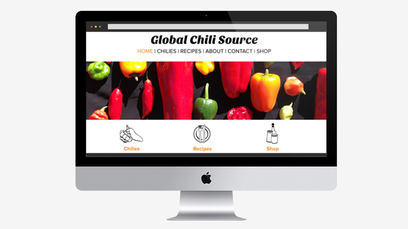 Global Chili Project Desktop Mockup